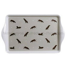 15inch Rectangle Melamine Serving Tray with Handle (TR1130)